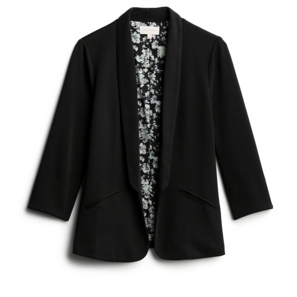 Black Modal Scuba Blazer